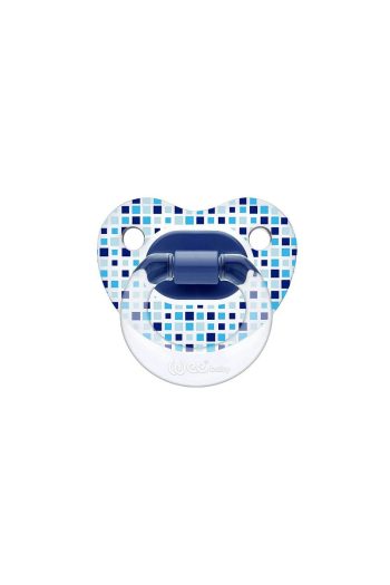 Wee Baby Transparent Pattern Pacifier No:3 - Blue