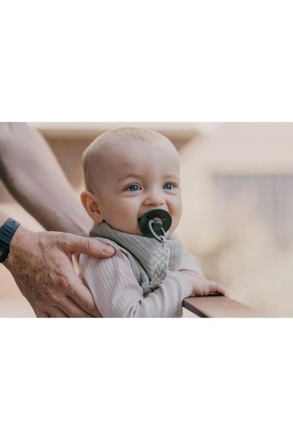 Bibs Colour Rubber Pacifier - Hunter Green 18 Months+