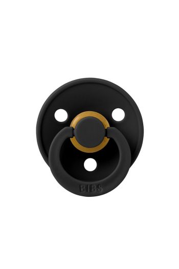 Bibs Colour Rubber Pacifier - Black 0-6 Months