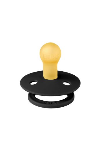 Bibs Colour Rubber Pacifier - Black 0-6 Months