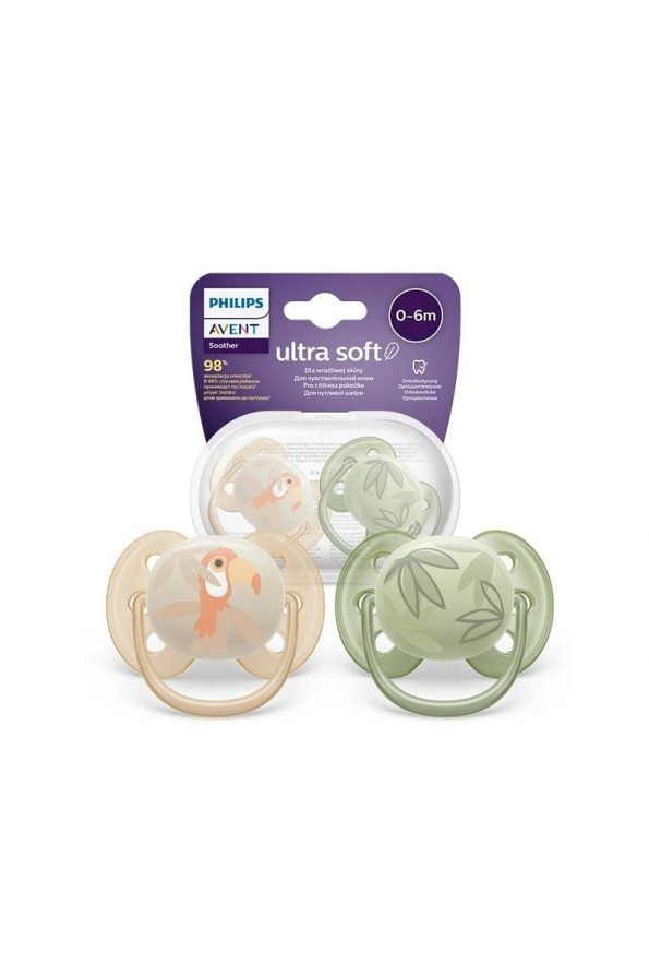 Philips Avent Ultra Soft Pacifier Set for 0-6 Months