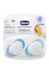 Chicco Physio Rubber Pacifier 4 Months - Blue
