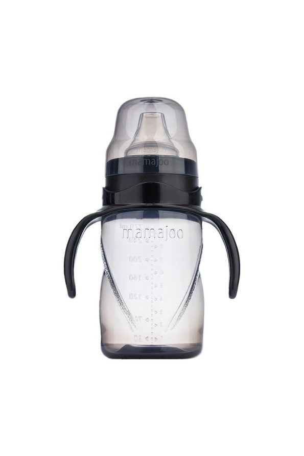 Mamajoo Spill-Proof Training Cup with Handles, 270 ml, Black