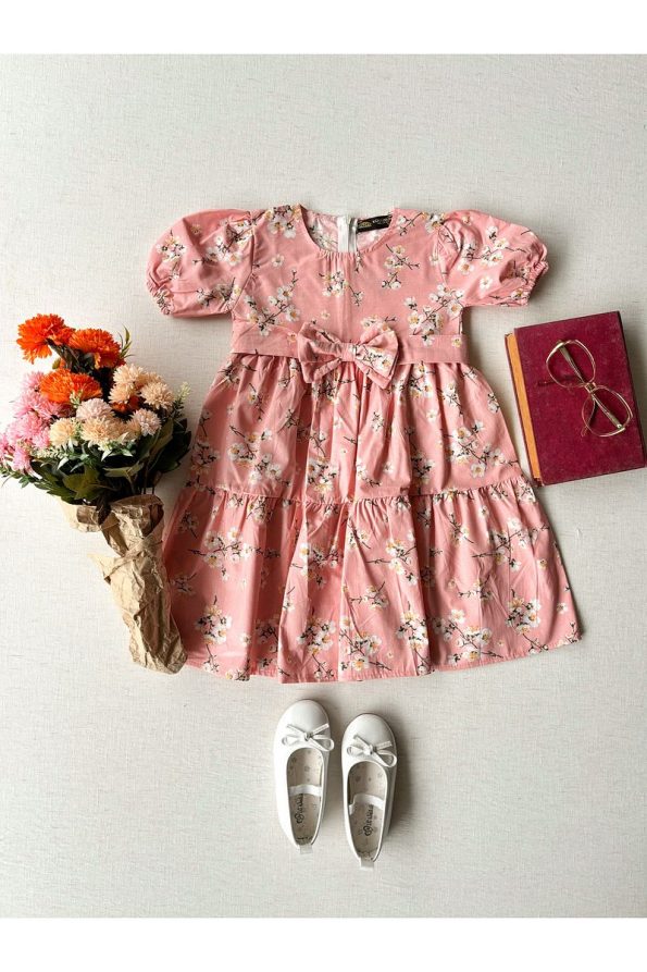 Kucugum Boutique Salmon Spring Branch Mother-Daughter Dress