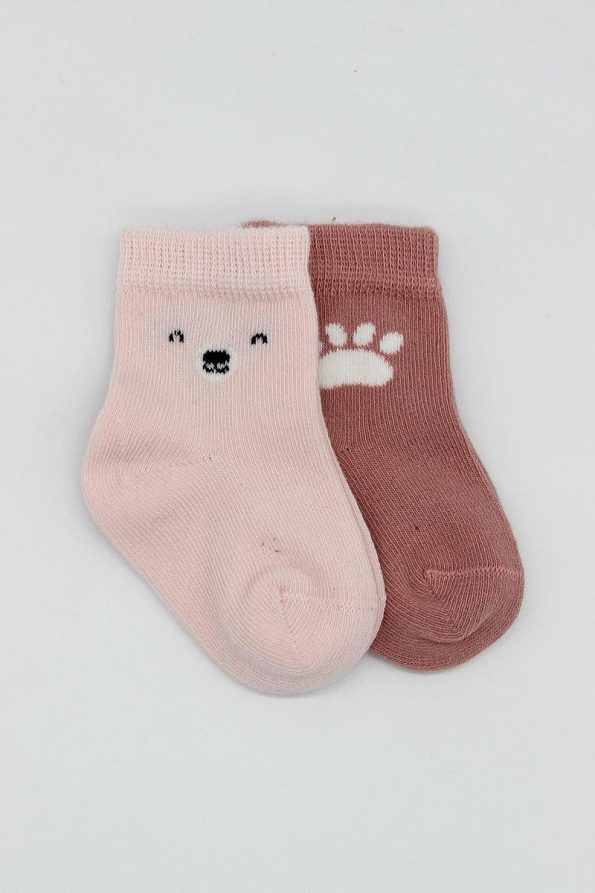 Bistyle Organic Seamless Bear Baby Socks (Set of 2)