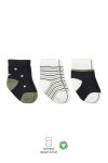 Bistyle Seamless Organic Polka Dot Baby Socks for Boys 0-3 Months