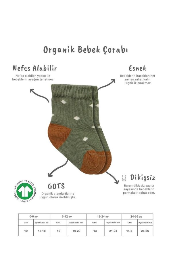 Bistyle Organic Seamless Polka Dot Baby Socks Set for Girls 0-3 Months