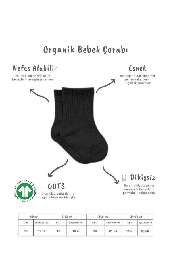 Bistyle Organic Basic Long Socks for Boys and Girls
