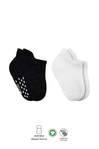 Bistyle Organic Baby and Kids Non-Slip Sneaker Socks (Set of 2)