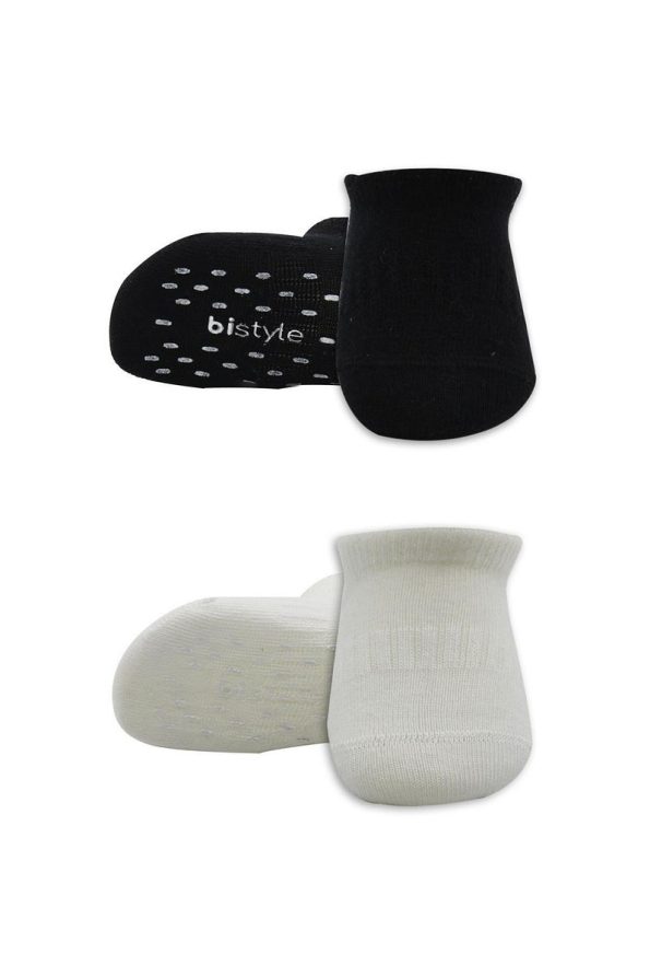 Bistyle Organic Baby and Kids Non-Slip Sneaker Socks (Set of 2)
