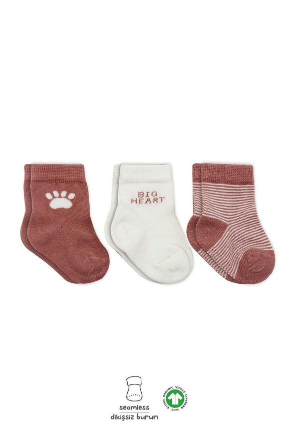 Bistyle Organic Seamless Baby Socks Set 0-3 Months