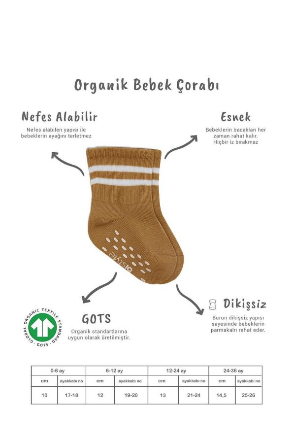 Bistyle Organic Baby and Kids Non-Slip Sock Set