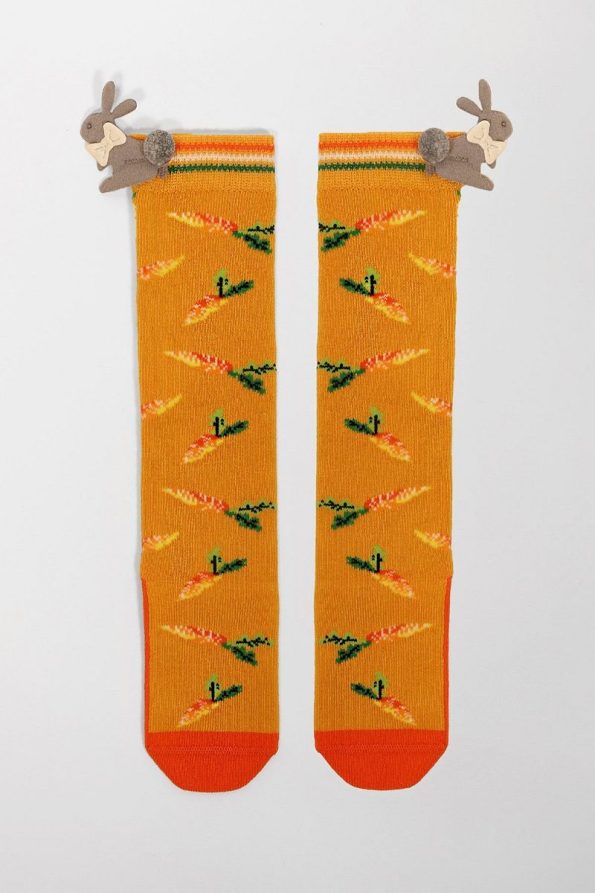 Katia & Bony Carrot Baby Knee-High Socks Mustard