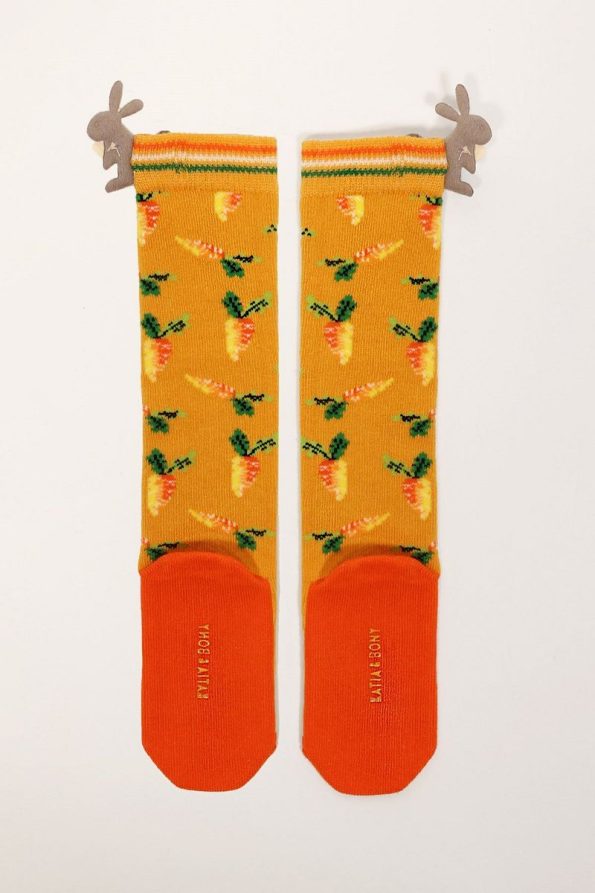 Katia & Bony Carrot Baby Knee-High Socks Mustard