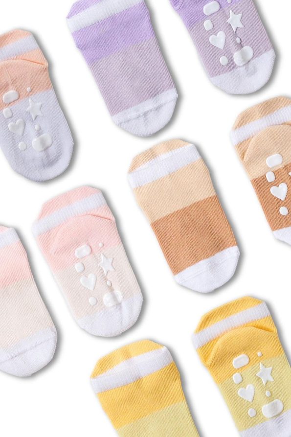 Katia & Bony Baby Striped Heart Detail 5-Pack Sock Gift Set