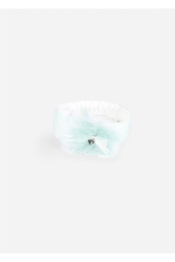 Mayoral Green Tulle Flower Elastic Headband for Baby Girls