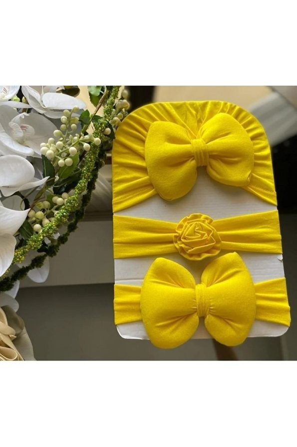 Girls' Bow Headband Bandana Set