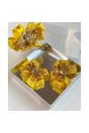 QUEEN ACCESSORY Yellow Crystal-Studded Mother-Daughter Hair Accessory Set