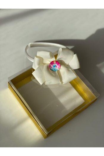 Princess Sindrella Cream Satin Bow Headband for Kids