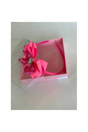 QUEEN ACCESSORY Neon Pink Crystal Crown for Mother and Daughter