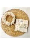 Irembaby Mother and Baby Nursing Set with Floral Headband in Powder Pink