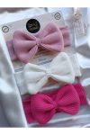 MyHubi 3-Piece Handmade Girl Baby Grand Bandana Set