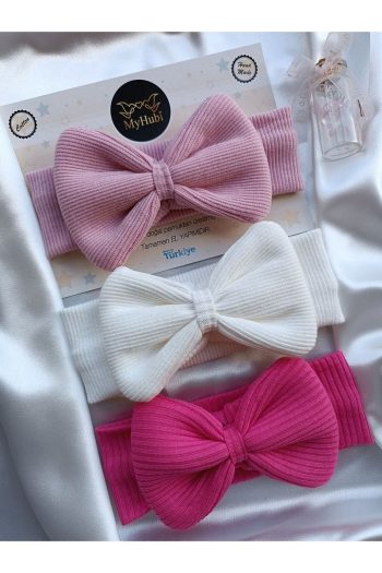 MyHubi 3-Piece Handmade Girl Baby Grand Bandana Set