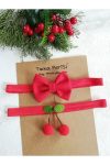 Baby Minnak Cherry Bandana Set for Kids and Infants