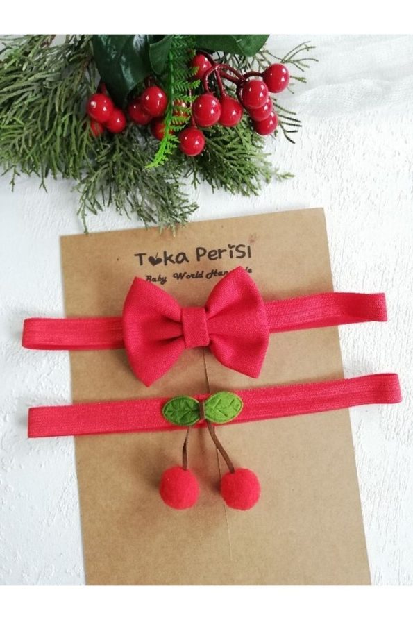 Baby Minnak Cherry Bandana Set for Kids and Infants