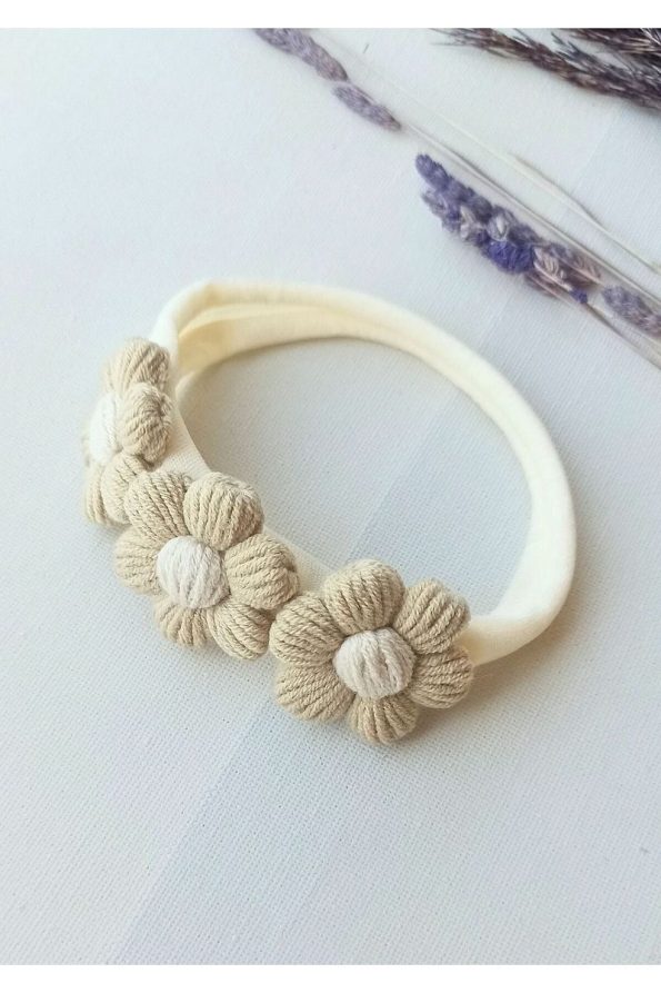 Handcrafted Natural Daisy Hair Band