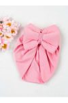 ÖZLEM BEBE Pink Bow Girl Baby Bonnet
