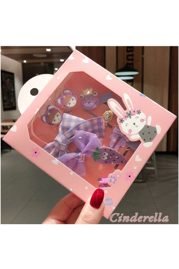 Cinderella 10-Piece Gift Box Baby Hair Clip Set