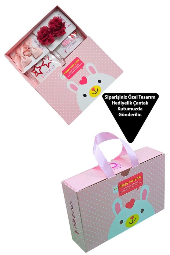 Cinderella 10-Piece Gift Set Baby Hair Clip Set in Brown Tones