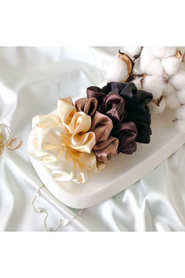 Pastel Satin Hair Clip Set for Girls