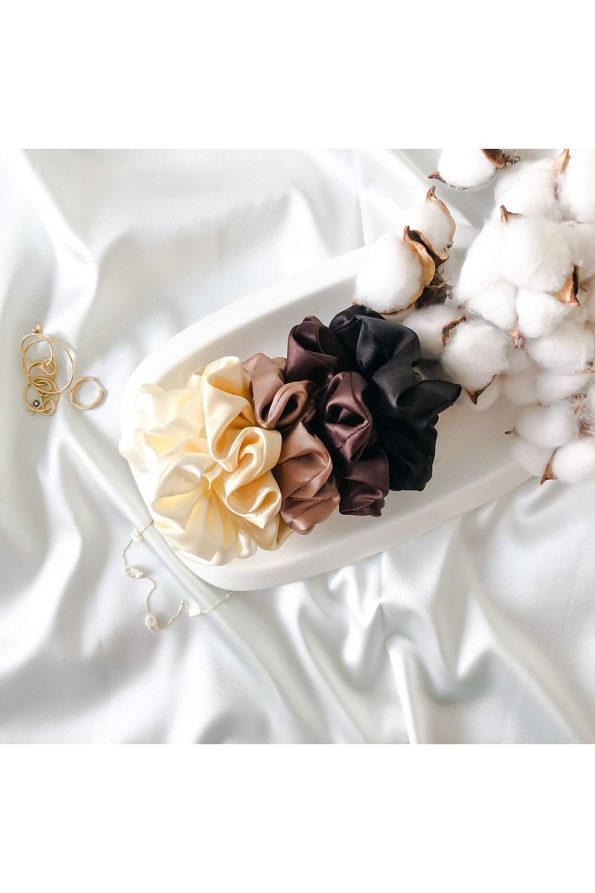 Pastel Satin Hair Clip Set for Girls