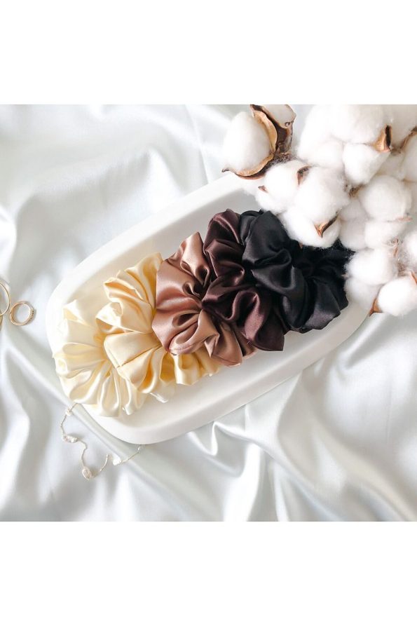 Pastel Satin Hair Clip Set for Girls