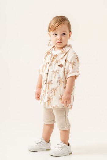 JNF Kids Boys Summer Palm Tree 3-Piece Set