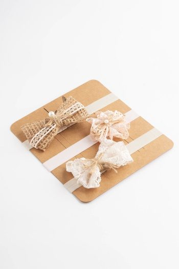 Organic Cotton Bow Headband Set for Baby Girls