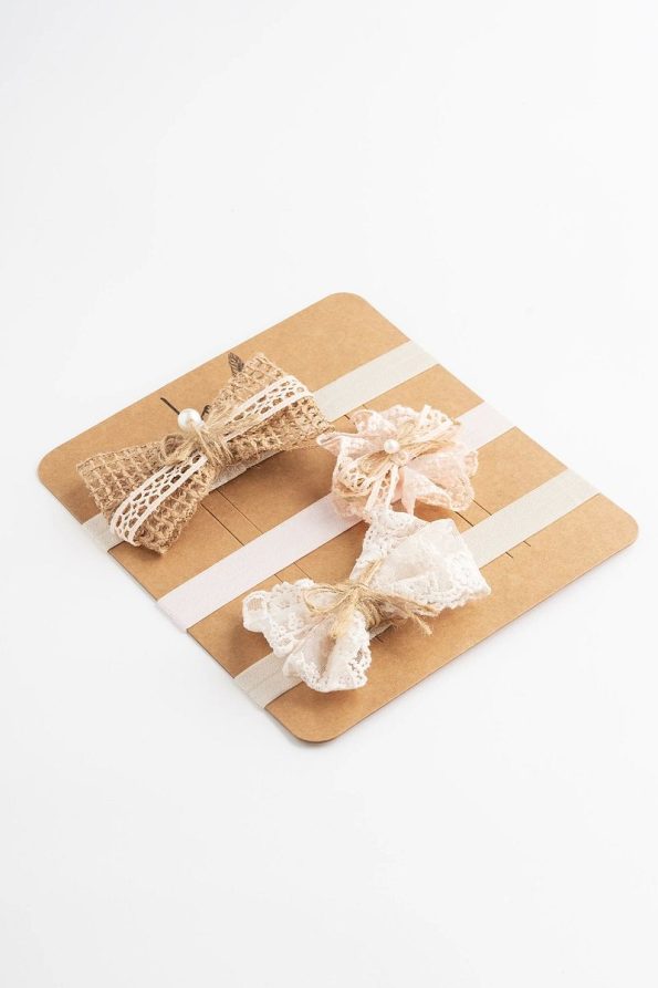 Organic Cotton Bow Headband Set for Baby Girls