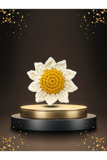Natural Products White Daisy Hair Clip
