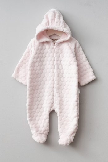 Bebitof Embossed Pattern Hooded Wellsoft Baby Astronaut Suit