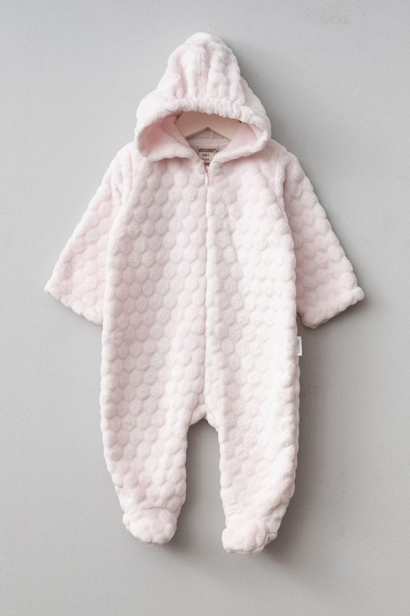 Bebitof Embossed Pattern Hooded Wellsoft Baby Astronaut Suit