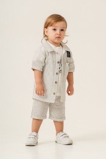 JNF Kids Boys Grogran Striped 3-Piece Set