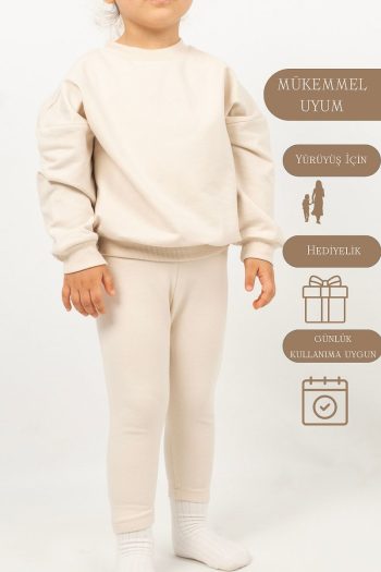 Vauva Girl's Cotton Long Sleeve Seasonal Outfit with Leggings
