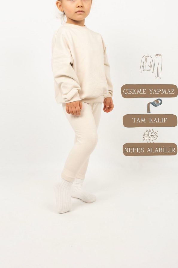 Vauva Girl's Cotton Long Sleeve Seasonal Outfit with Leggings