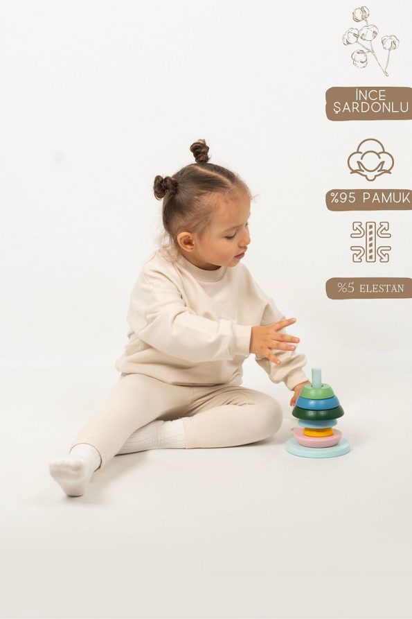 Vauva Girl's Cotton Long Sleeve Seasonal Outfit with Leggings