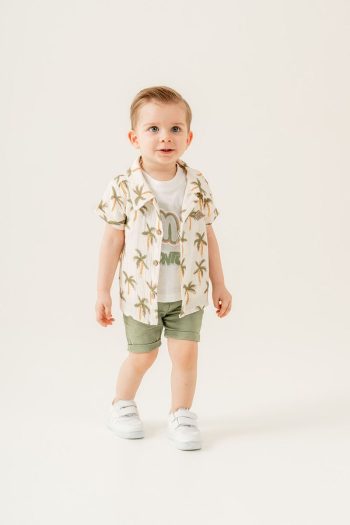JNF Kids Boys Summer Palm Tree 3-Piece Set