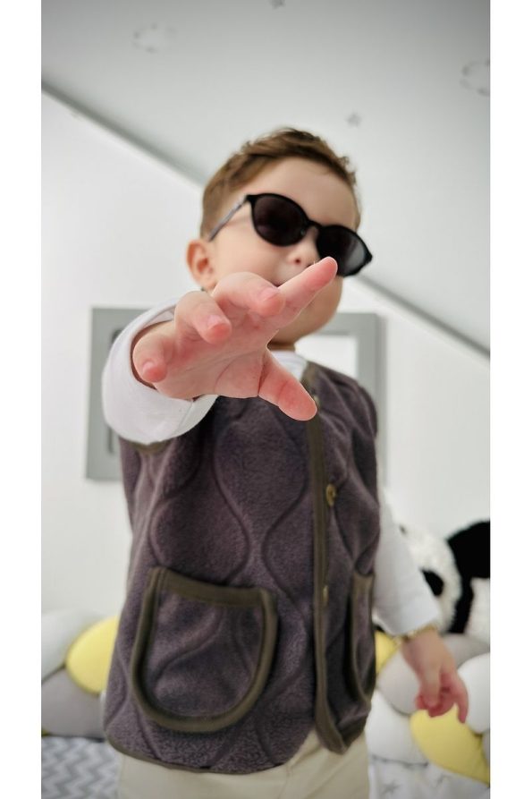 TD Collection Teddy Plush Vest for Kids