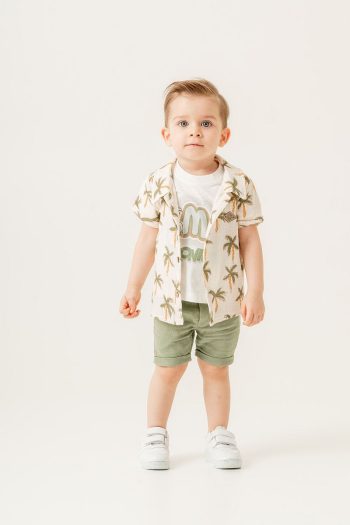 JNF Kids Boys Summer Palm Tree 3-Piece Set