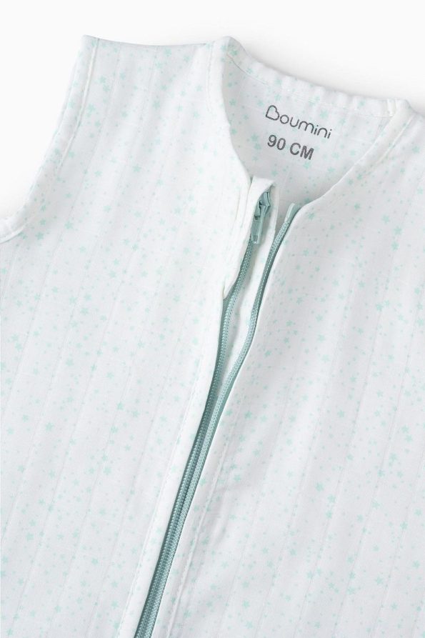 Boumini Muslin Baby Sleeping Bag 90 Cm Green Stars